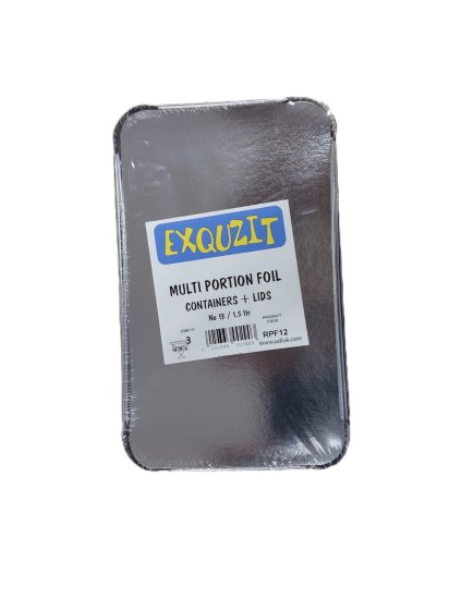 (image for) EXQUZIT LARGE FOIL LOAF PANS WITH LIDS 3S - NO:13