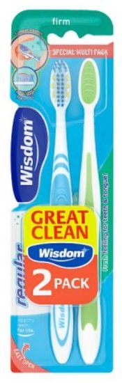 (image for) WISDOM REGULAR FRESH TOOTHBRUSH FIRM TWIN PACK