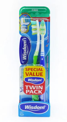 (image for) WISDOM XTRA CLEAN TOTHBRUSH FIRM TWIN PACK