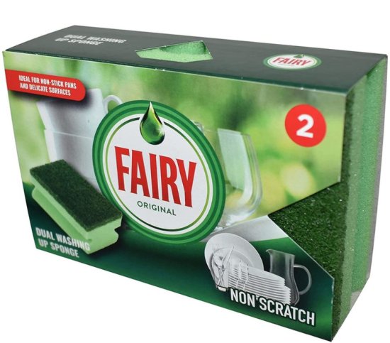 (image for) ADDIS FAIRY DUAL SPONGE SCOURE