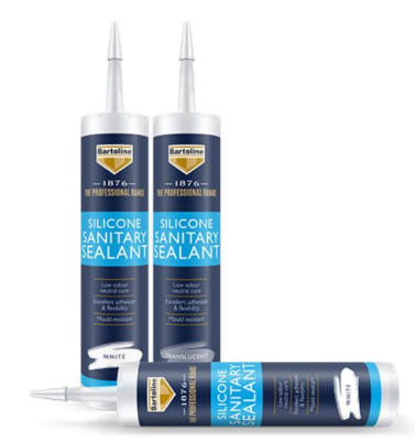 (image for) BARTOLINE SILICONE SANITARY SEALANT WHITE-310ML