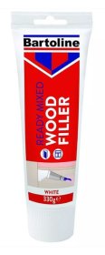 (image for) BARTOLINE WOOD FILLER TUBE WHITE-330G