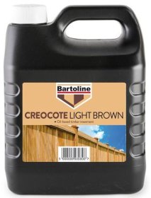 (image for) BARTOLINE CREOCOTE LIGHT BROWN WOOD TREATMENT-4L