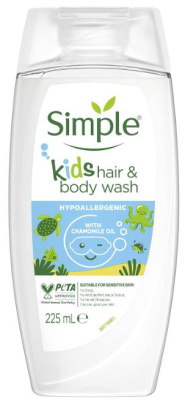 (image for) SIMPLE KIDS HAIR & BODY WASH - 225ML