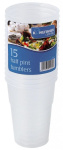 (image for) KINGFISHER CLEAR PLASTIC HALF PINT TUMBLERS 15S