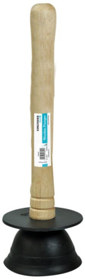 (image for) KINGFISHER WOODEN HANDLED SINL DRAIN PLUNGER 5\"\"