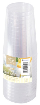 (image for) KINGFISHER PLASTIC SPRIT GLASSES 8S