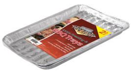 (image for) KINGFISHERLARGE ROASTING BBQ FOIL TRAY 2S