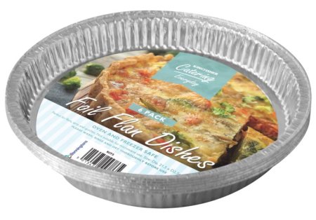 (image for) KINGFISHER LARGE FOIL FLAN DISHES 6S