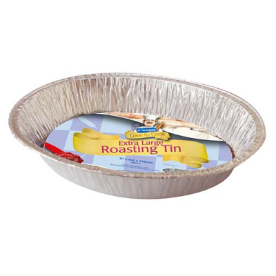 (image for) KINGFISHER EXTRA LARGE OVAL FOIL ROASTING TRAY 18\"\"