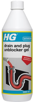 (image for) HG BATHROOM DRAIN&PLUG UNBLOCKER GEL- 1LITRE