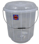 (image for) VPL PLASTIC BUCKET+LID CLEAR
