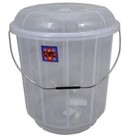 (image for) VPL PLASTIC BUCKET+LID CLEAR