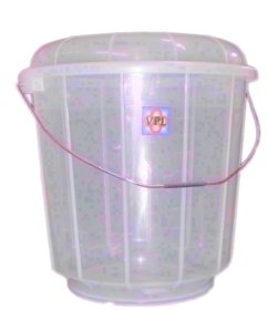 (image for) VPL PLASTIC BUCKET+LID CLEAR