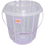 (image for) VPL PLASTIC BUCKET+LID CLEAR