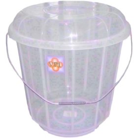 (image for) VPL PLASTIC BUCKET+LID CLEAR