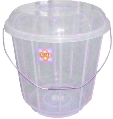 (image for) VPL PLASTIC BUCKET+LID CLEAR