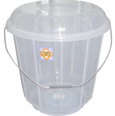 (image for) VPL PLASTIC BUCKET+LID CLEAR