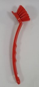 (image for) WASHUP BRUSH+COL HANDLE RED