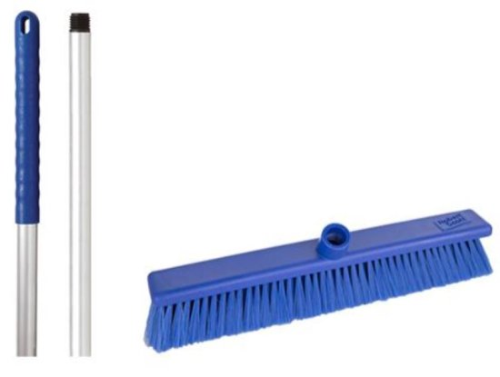 (image for) RS SOFT BROOM HEAD+HANDLE BLUE