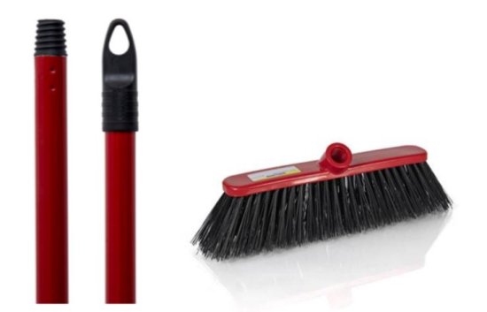 (image for) RS HW STIFF BROOMHEAD+HAND RED