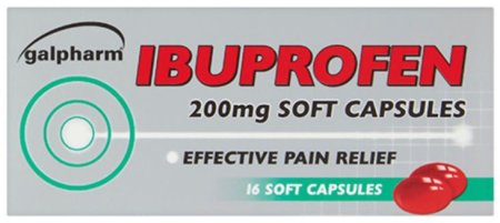 (image for) GALPHARM IBUPROFEN SOFT CAPSULES 16S - 200MG