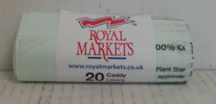 (image for) Royal Markets Compostable Caddy Bin Liner 20S- 10LITRE