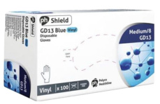 (image for) Vinyl Disposable Gloves Blue PH Shield/8GD13- MEDIUM