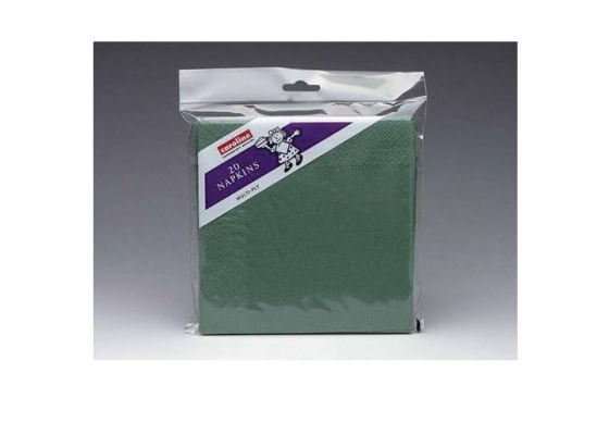 (image for) Caroline 2ply Green Napkins 20S- 33cm