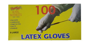 (image for) Royal Markets Latex Disposable Gloves- Extra Large
