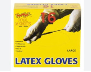 (image for) Royal Markets Latex Disposable Gloves 16S- Large