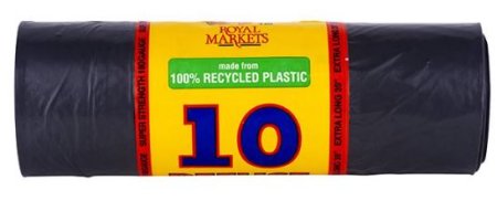 (image for) Royal Markets Refuse Sacks Roll Black- 10S