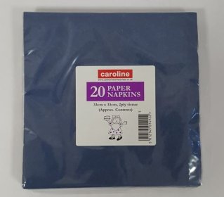 (image for) Caroline 2ply Dark Blue Napkins 20S- 33CM
