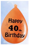 (image for) FANT BALLOON B/DAY AGE 40 ASST