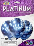 (image for) GLOBOS BALLOON METALIC BLU 12S