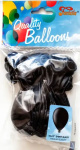 (image for) BALLOON SHINY BLACK 12"