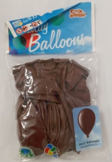 (image for) BALLOON BURGUNDY 12\"