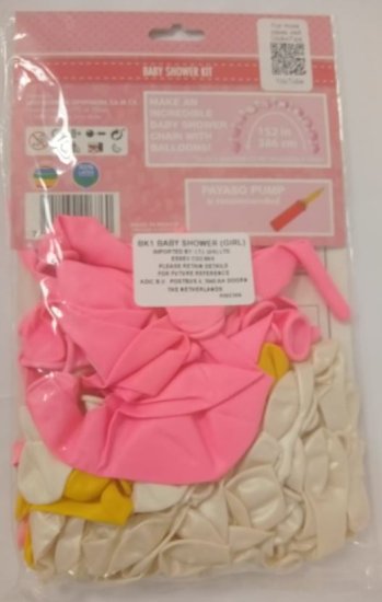 (image for) BALLON BABY SHOWER KIT PINK