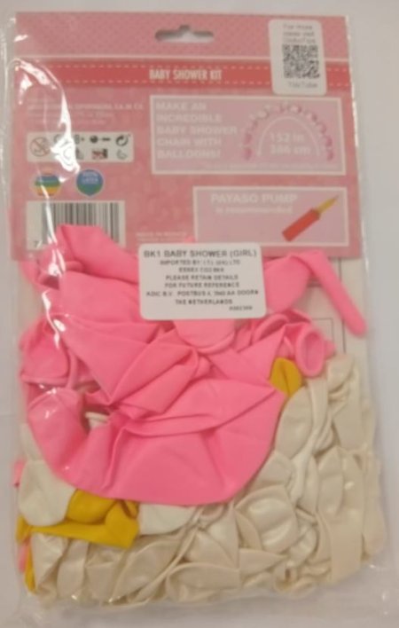 (image for) BALLON BABY SHOWER KIT PINK