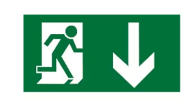 (image for) LUMILIFE EMERGENCY DOWN ARROW - STD