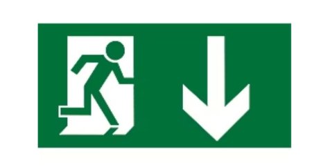 (image for) LUMILIFE EMERGENCY DOWN ARROW - STD