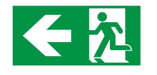 (image for) LUMILIFE EMERGENCY LEFT ARROW - STD