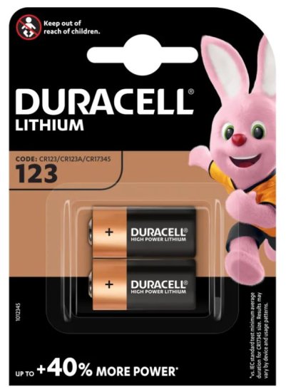 (image for) DURACELL CR123 LITHIUM BATTERY