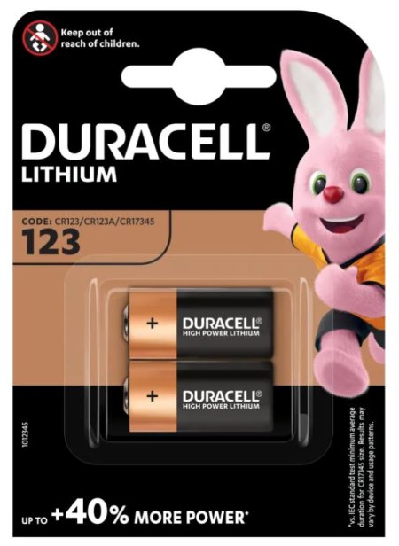 (image for) DURACELL CR123 LITHIUM BATTERY
