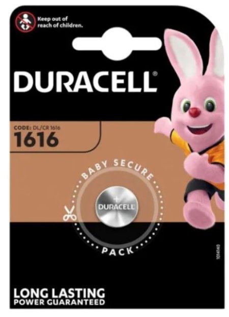 (image for) DURACELL CR1616 LITHIU BATTERY