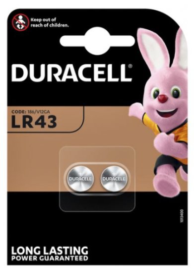 (image for) DURACELL LR43 ALKALINE 1.5V