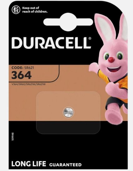 (image for) DURACELL SR621/DL364 BATTERY