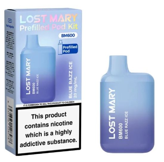 (image for) LOSTMARY600 KIT BLUE RAZZ ICE