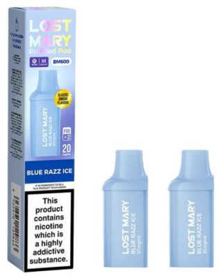 (image for) LOSTMARY600 POD BLUE RAZZ ICE - 20ML