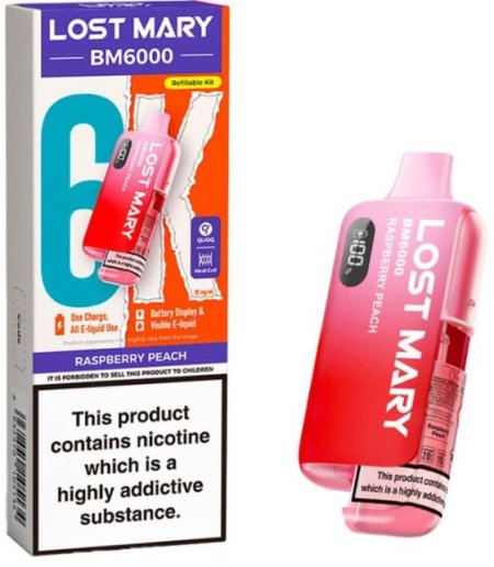 (image for) LOSTMARY BM6000 POD RASP/PEACH